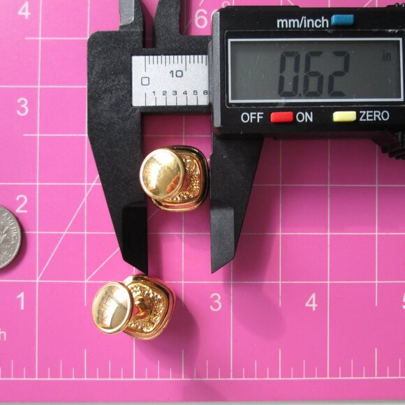 ✨ SWAROVSKI Swan Mark Cufflinks Cuff Links Clear Crystals Gold Tone - Picture 8 of 12